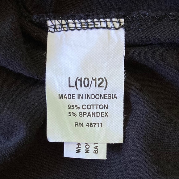 Bundle of three black girl’s size Large (10-12) camisoles with adjustable straps - Picture 7 of 8